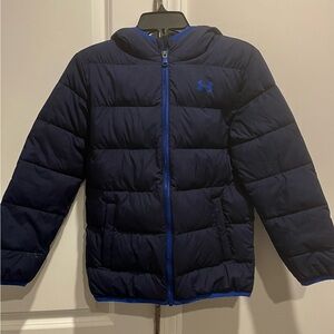 EUC Boys Under Armour Puffer Jacket Winter Coat. Perfect Condition. Size Medium.
